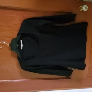 Susana Monaco black scoop 'Supplex' neck top M